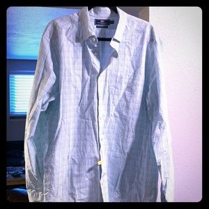 Vineyard Vines Grn/Bl Checkered Slim Murray Shirt